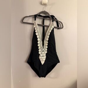 Kona Sol Black and Cream  One Piece